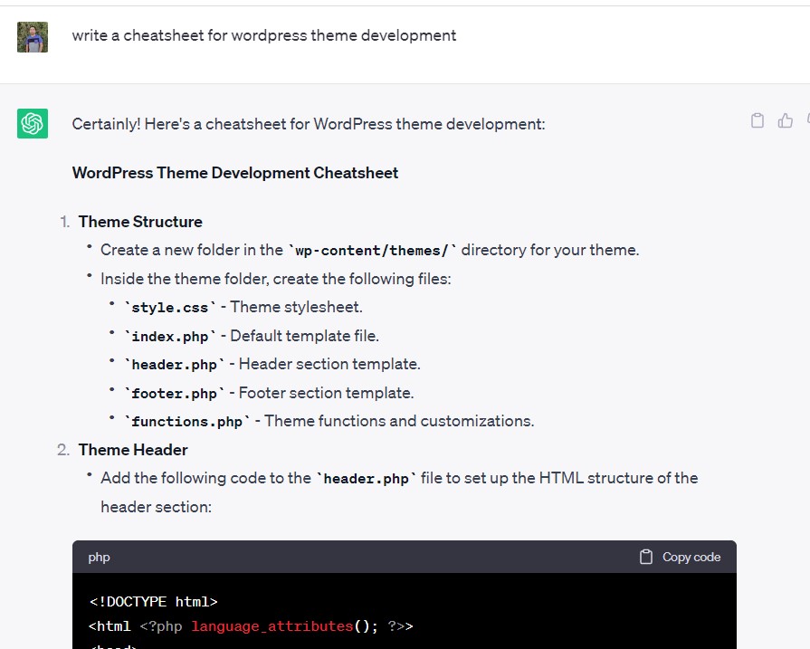 chatgpt cheat sheet