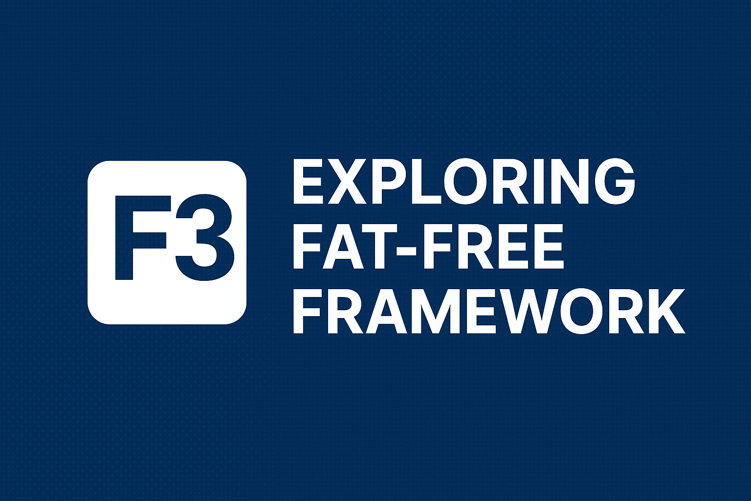 Fat Free Framework