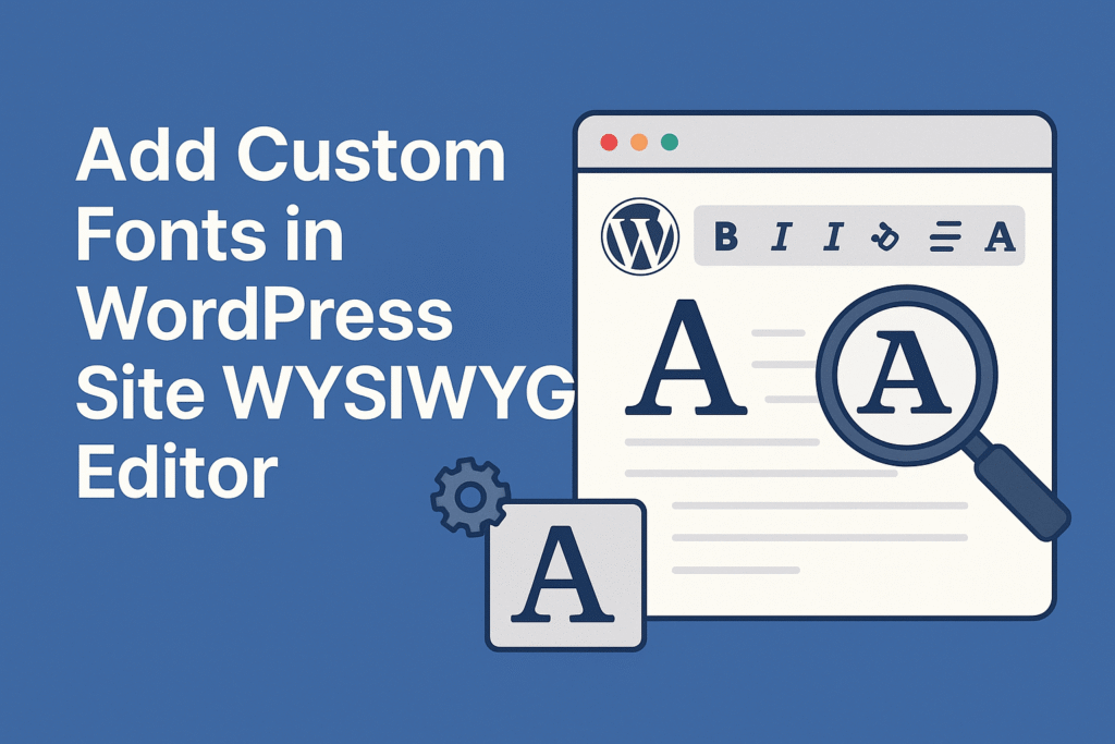 Easy Ways to Add Custom Fonts in WordPress Site WYSIWYG Editor