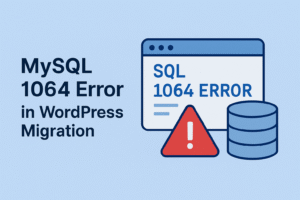 MySQL 1064 Error in WordPress Migration