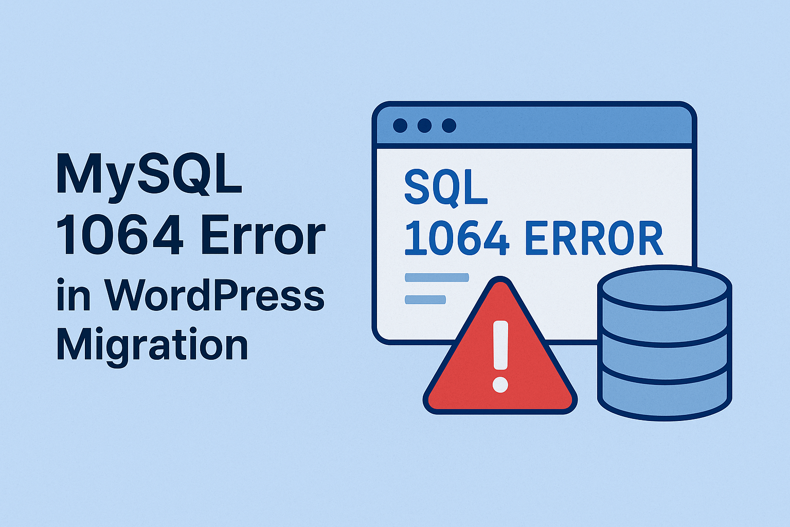 MySQL 1064 Error in WordPress Migration 1 MySQL 1064 Error in WordPress Migration