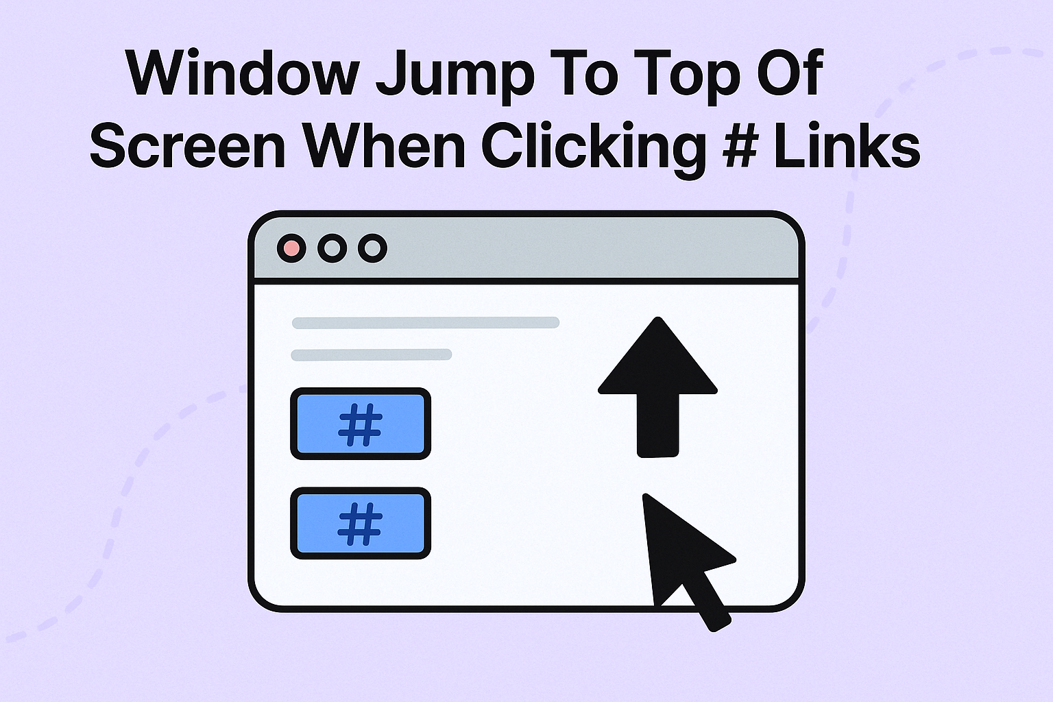 Window Jump To Top Of Screen When clicking # links